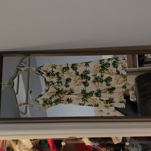 Wild Honey Tropical Tie-front dress